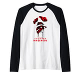 Texas Chainsaw Massacre (2022) Logo - Leatherface Happy Face Raglan Baseball Tee