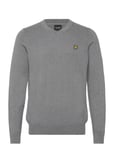 Lyle & Scott Cotton Merino V Neck Jumper Grå