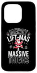 Coque pour iPhone 15 Pro Joyeux Lift-Mas et Massive Thighs Gym Christmas