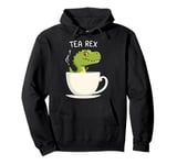 Tea Rex T-Rex Tea Lover Dinosaur Joke Pun Pullover Hoodie