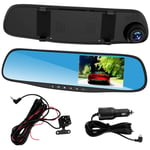 Esenlong Dash Cams for Cars Front and Rear, Dual Lens HD 1080P 4. 3in Car DVR Rearview Mirror Camera Dash Cam Video Recorder