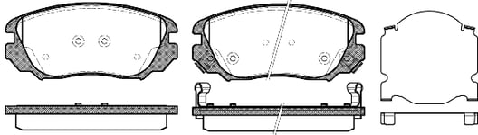 Bromsbelägg Remsa - Saab - 9-5. Opel - Insignia. Chevrolet - Malibu