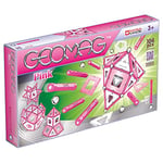 GEOMAG - CLASSIC ROSE - 104 pièces - Jeu de Construction Magnétique pour Enfants dès 3 ans - Blocs Construction avec Tiges, Billes,Tiles - Jeux Aimantés Enfants STEM - Fabriqué en Suisse