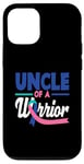 Coque pour iPhone 12/12 Pro Ruban Uncle Of A Warrior : sensibilisation au cancer de la thyroïde