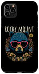 Coque pour iPhone 11 Pro Max Rocky Mount NC Fun Ours portant des lunettes Motif fleurs