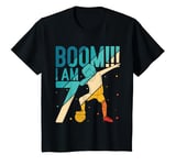 Youth BOOM!!! I Am 7 Soccer Player Coach Football Birthday T-Shirt