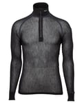 Wool Thermo Light Zip-polo 3/4