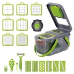 Vegetable Chopper Dicer Slicer 22-in-1 Salad Fruits Mandolin Foods Cutter Peeler