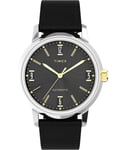 Timex Black Mens Analogue Watch Marlin Automatic TW2W33900