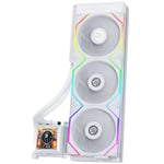 Lian Li HydroShift LCD 360TL AIO 360mm CPU Liquid Cooler - White HSLCD36TW