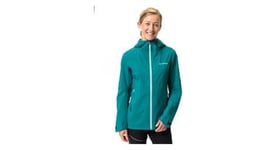 Veste hardshell femme vaude croz iii turquoise