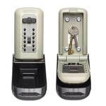 SUPRA C500 Pro Key Safe - High Security Police Preferred Outdoor Attack resistant Push button Wall Mounted Key safe. Lock box for keys, fobs, access cards