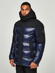 Zavetti Canada Takona Padded Parka Jacket - Navy Blazer, Navy, Size S, Men