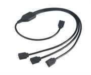AKASA – RGB LED splitter and extension cable, 0.5m, black (AK-CBLD07-50BK)