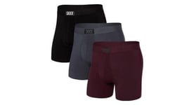 Pack de 3 boxers saxx ultra super soft fly noir gris bordeaux homme