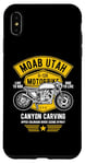 iPhone XS Max Moab Utah U-128 Retro Motorcycle Canyon Carving Design Case