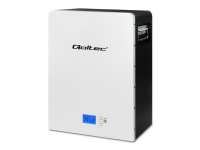 Qoltec - Strömmodul för lagringssystem för batterienergi - stable, LiFePo4, BMS - 48 V - 4.8 kW - litium järn fosfat - 100 Ah - RS-232, RS-485 - svart, vit