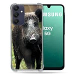 Cokitec Coque Renforcée pour Samsung Galaxy A16 5G Chasse Sanglier Bois