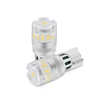 XELORD W5W T10 LED Ampoule 6000K Lumière Blanc Froid,Pas De Polarité Conçu,Lampe de Lecture de Voiture,Lampe de Plaque D'immatriculation,12V (2 Pcs)