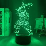 3D Night Lights for Girls Boys Demon Slayer Kimetsu No Yaiba for Bedroom Decor Light Manga Birthday Gift Inosuke Hashibira Led Night Light for Kids 16 Colors Remote