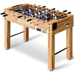 48in Competition Sized Foosball Table, Soccer for Home, Arcade Game Room, w/ 2 Balls, 2 Cup Holders 2x4ft for Man Cave Gold Basement, Standing Or Tabletop