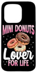 Coque pour iPhone 15 Pro Mini Donut Lover for Life Mini Donuts