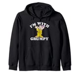 Disney Snow White & The Seven Dwarfs Dopey I'm With Grumpy Zip Hoodie