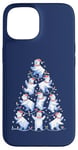 Coque pour iPhone 15 Ours polaire Arbre de Noël Drôle Ours de glace Vacances