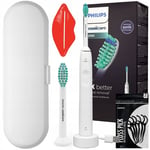 Philips Electric Toothbrush HX3651/13 White + 1 Extra Tip + Case