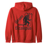 Gruss Vom Krampus Ugly Christmas Monster Men Women Kids Zip Hoodie