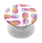 PopSockets PopGrip - Support et Grip pour Smartphone et Tablette avec Un Top Interchangeable - Pineapple Modernist