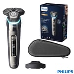 Philips Series 9000 Wet & Dry Electric Shaver with Skiniq Technology, Charging S