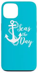 iPhone 13 Seas The Day Nautical Anchor Cruise Vacation Case