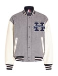 Leather Varsity Jacket Outerwear Jackets Varsity Jackets Grey Tommy Hilfiger