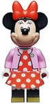 Disney LEGO Minifigure Minnie Mouse Pink Jacket Polka Dot Dress Minifig 10778