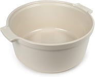 Peugeot - Appolia Soufflé Dish - Ceramic Ovenware with Handles - Ecru, 22 cm, 