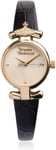 Vivienne Westwood Maida Womens Gold Tone Watch VV090GDBK Leather Strap 23mm Dial