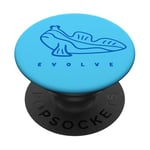 Mudskipper. Minimaliste, art au trait d'une créature inhabituelle. PopSockets PopGrip Interchangeable