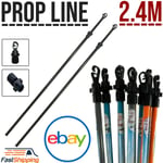 2.4m Extendable Prop Line Heavy Duty Clothes Washing Pole Outdoor Support Dryer