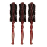 3pcs Bristle Round Styling Hair Brush Blow Dryer Curling Roll Hairbrush With