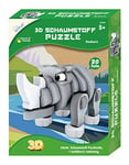 Mammut Spiel & Geschenk Bricolage 3D rhinocéros, Safari, Animal en Mousse, kit Complet avec pièces Instructions (français Non Garanti), Jeu de Puzzle créatif pour Enfants à partir de 5 Ans, 156008