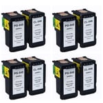 Ink For Canon TS3350 Printer Black & Colour cartridges Compatible 8 inks