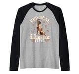 Belgian Malinois Dog Breed Fur real, I’m the paw-fect Raglan Baseball Tee