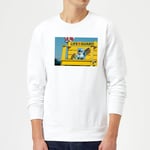 Disney Lilo And Stitch Life Guard Sweatshirt - White - S - Blanc