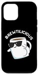 Coque pour iPhone 12/12 Pro Puce à café chaude Brew-Tilicious Funny