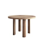 Friends & Founders - Quarter Table Round 120 Natural Oak - Spisebord - Ida Linea Hildebrand - Beige - Tre