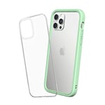 RHINOSHIELD Modular Case compatible with [iPhone 12/12 Pro] | Mod NX - Customizable Shock Absorbent Heavy Duty Protective Cover - Mint Green