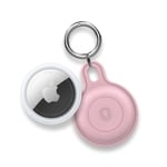 Apple Airtag + Apple AirTag Vandtæt etui med spænde - Pink