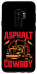 Coque pour Galaxy S9+ Asphalt Cowboy Cool Truck Driver Design Trucker