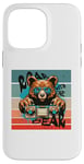 iPhone 14 Pro Max Bear boombox retro vintage sunglasses cool music paws detail Case